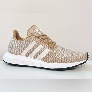 Adidas Tan & White Running Shoes